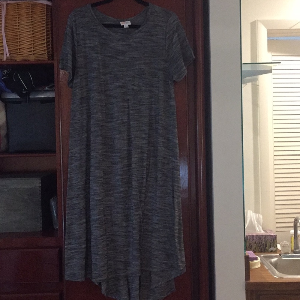 LuLaRoe High Low Dress Gray
